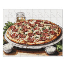 Pizza Pizza Pizza Akrylic Puzzle