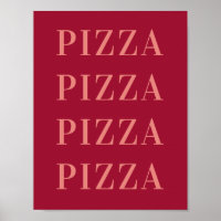 Pizza Pizza Wall Art, Dorm Room Poster, Wohnung
