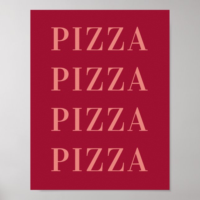 Pizza Pizza Wall Art, Dorm Room Poster, Wohnung Poster (Vorne)