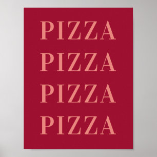 Pizza Pizza Wandkunst, Wohnheim Zimmer Poster, Woh Poster