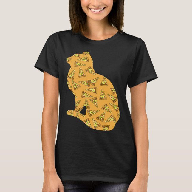 Pizza  Pizzaiolo Pizza Cat T-Shirt (Vorderseite)