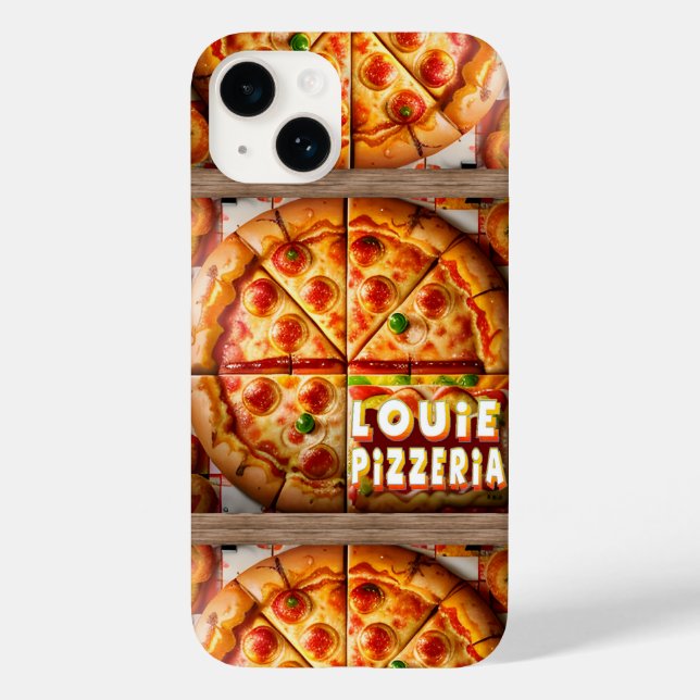 Pizza Pizzeria Design Case-Mate iPhone Hülle (Rückseite)
