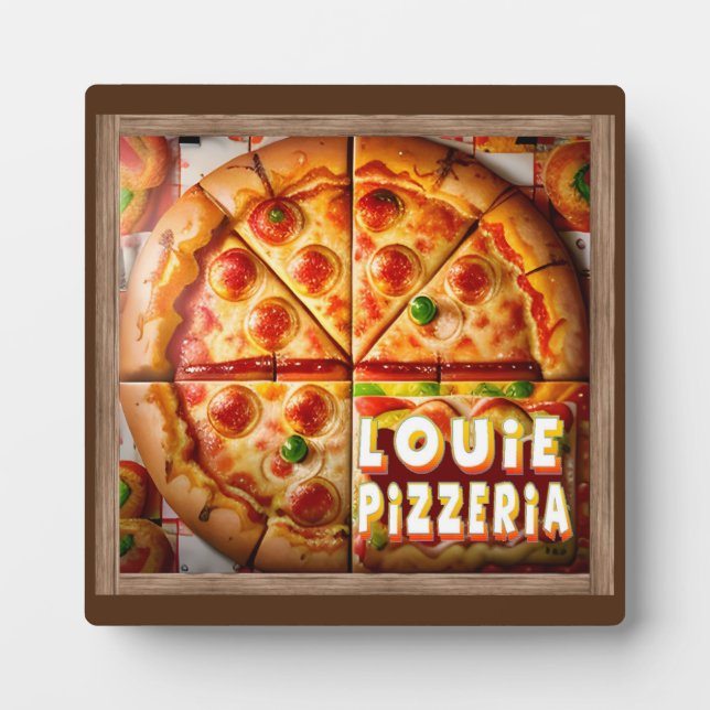 Pizza Pizzeria Design Fotoplatte (Vorderseite)