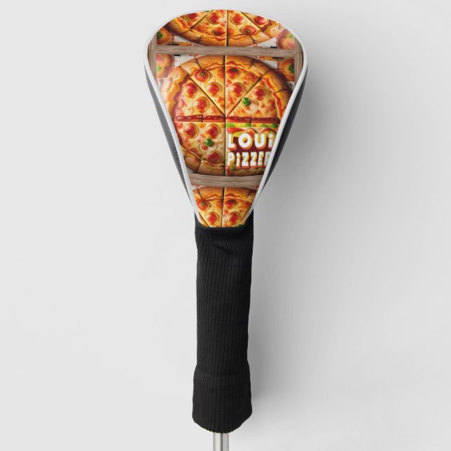 Pizza Pizzeria Design Golf Headcover (Vorderseite)