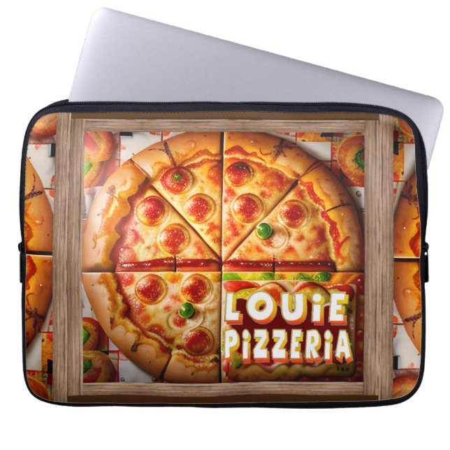 Pizza Pizzeria Design Laptopschutzhülle (Vorderseite)