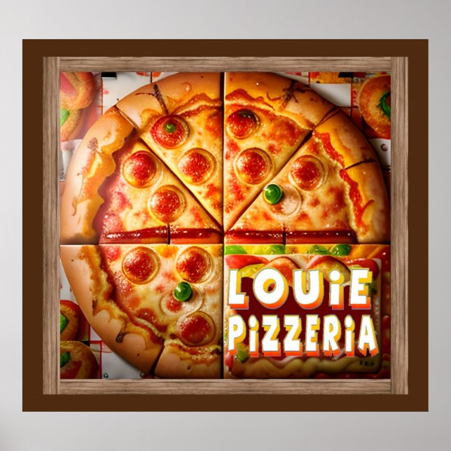 Pizza Pizzeria Design Poster (Vorne)