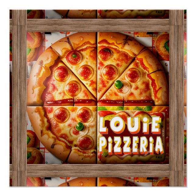 Pizza Pizzeria Design Poster (Vorderseite)