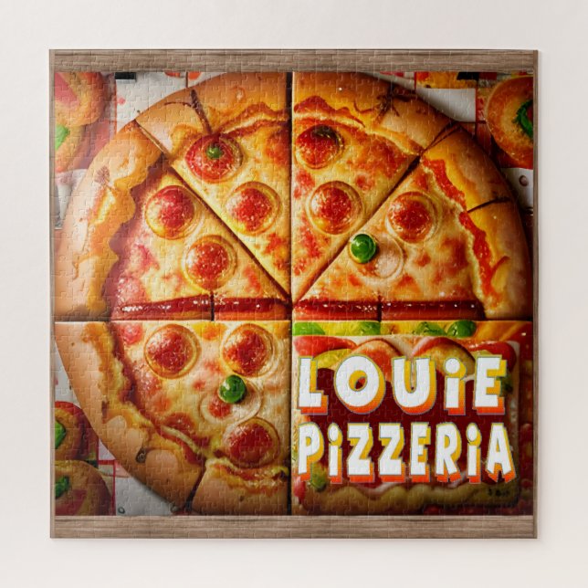 Pizza Pizzeria Design Puzzle (Vertikal)