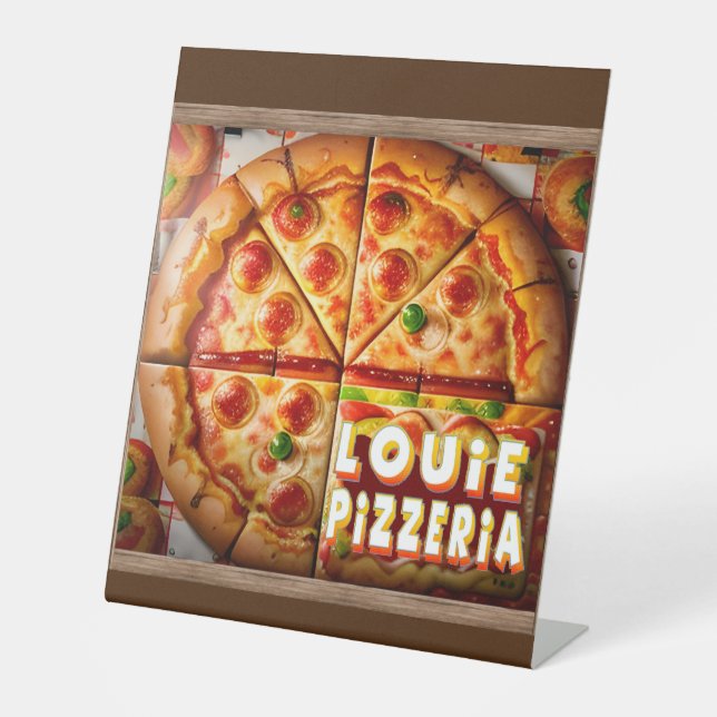 Pizza Pizzeria Design Sockelschild (Vorderseite)