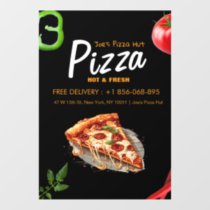 Pizza Place Custom Window Cloning Fensteraufkleber