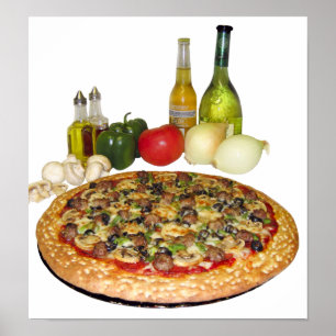 Pizza-Plakat Poster