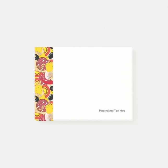 Pizza Post-it Klebezettel (Vorderseite)