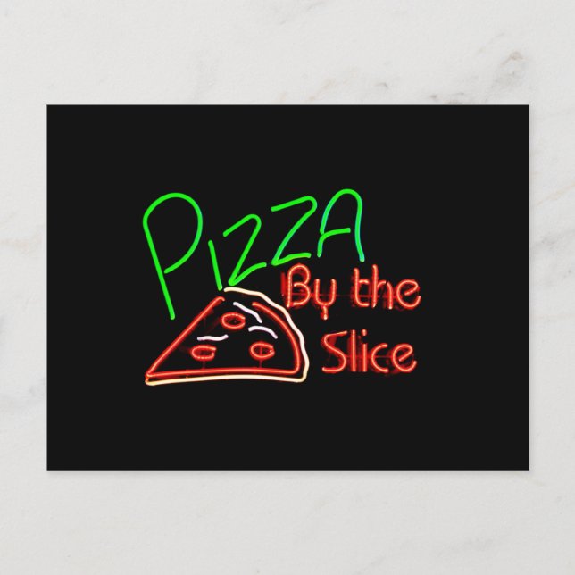 Pizza Postcard Postkarte (Vorderseite)