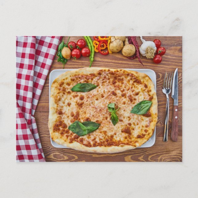 Pizza Postkarte (Vorderseite)