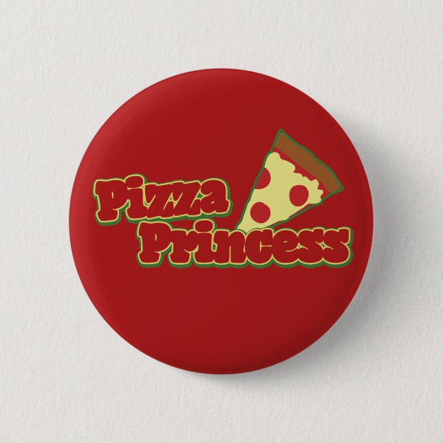 Pizza Prinzessin Button (Vorderseite)