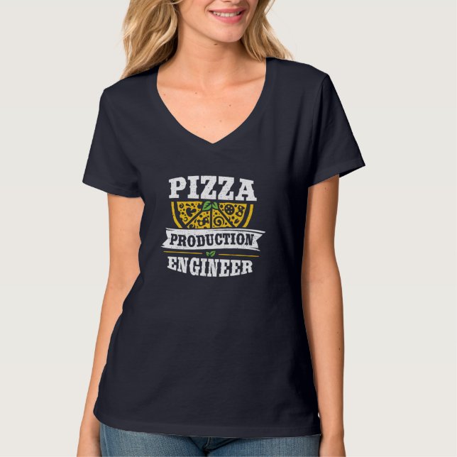 Pizza Production Engineer - Pizza T-Shirt (Vorderseite)