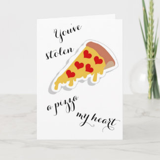 Pizza Pun Süße Valentinskarte Karte