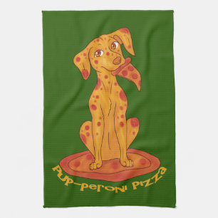 Pizza Puppy Geschirrtuch