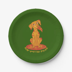 Pizza Puppy Pappteller