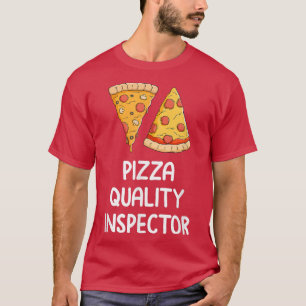 Pizza Quality Inspector Pizza Liebe Käse Pepperon T-Shirt