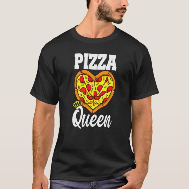Pizza Queen Pizza Koch T-Shirt (Vorderseite)