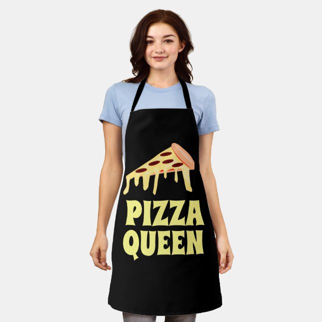 PIZZA QUEEN PRINT SCHÜRZE (Getragen)