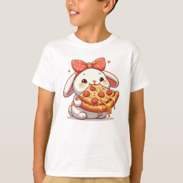 Pizza Rabbit Funny Bunny T-Shirt