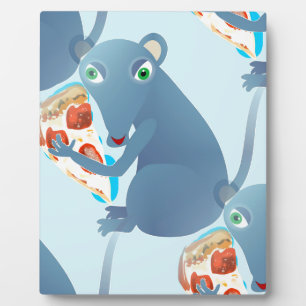 pizza rat fotoplatte
