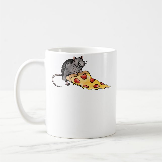 Pizza Rat Kaffeetasse (Links)