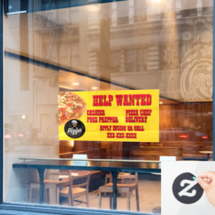 Pizza-Restaurant Anpassen Hilfe Gesucht Shop-Logo Fensteraufkleber
