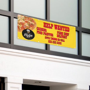 Pizza Restaurant Anpassen Hilfe Gewollt Shop-Logo Banner