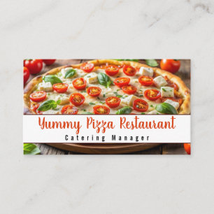 Pizza Restaurant Catering Service Veranstaltungen Visitenkarte