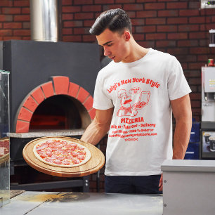 Pizza-Restaurant detaillierte Grafik anpassen T-Shirt