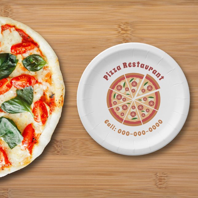 Pizza Restaurant Pappteller (Pizza Paper Plates)