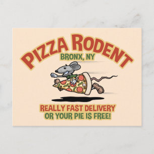 Pizza Rodent Postkarte