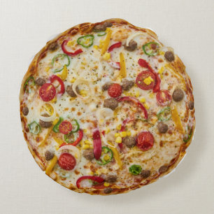 Pizza Rundes Kissen