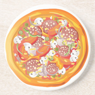 Pizza Sandstein Untersetzer