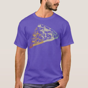Pizza-Scheibe Retro-Stil Vintage Premium T-Shirt