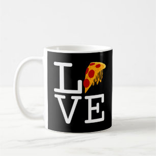 Pizza-Scheiben-Liebe Kaffeetasse