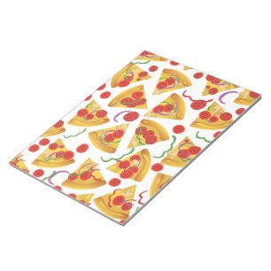 Pizza-Scheiben-Muster Notizblock