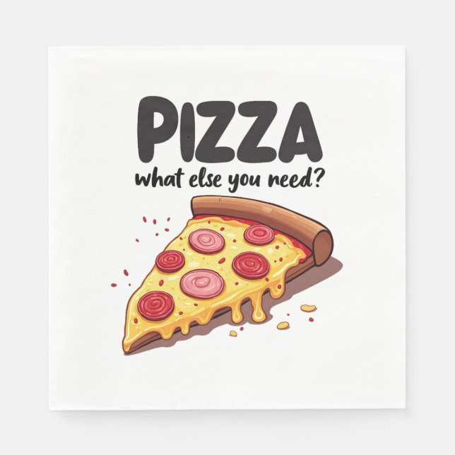 Pizza Serviette (Vorderseite)