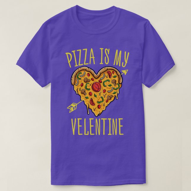 Pizza Shirt Pizza ist meine Valentine Funny Pizza  (Design vorne)