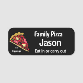 Pizza Shop Mitarbeiter Magnetic Back Name Tag Namensschild