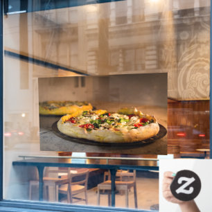 Pizza Shop Ofen Koch Italienische Pizzeria Ofen Mi Fensteraufkleber