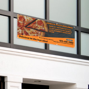 Pizza Shop Pepperoni Käse Werbung anpassen Banner