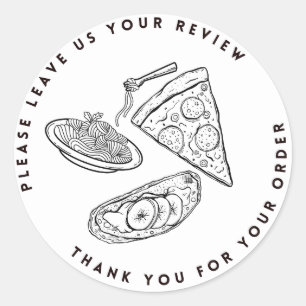 Pizza Shop Verlass Review Danke Stickers
