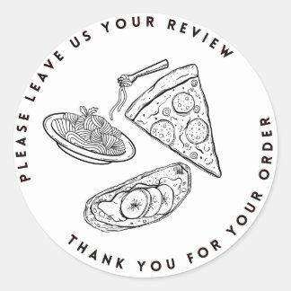 Pizza Shop Verlass Review Danke Stickers