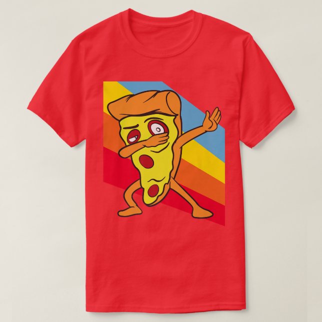 Pizza Slice Dabbing Dab Dancing Premium 23954462 T-Shirt (Design vorne)