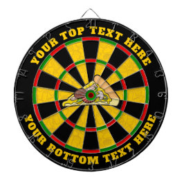 Pizza Slice Dartboard mit benutzerdefiniertem Text Dartscheibe