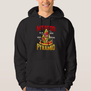 Pizza Slice Food Pyramide für Pizza Lover Hoodie